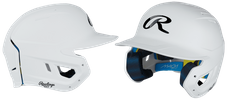 Rawlings Mach Fit White Batting Helmet MACHFIT-MAT-WH