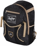 Rawlings T-Ball Black Crackle Youth Backpack BKPKTB-CRACKLE-BK