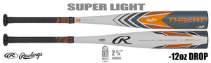 Rawlings Threat 2-3/4" Big Barrel USSSA Bat RUT4T12 -12oz (2024)