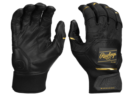 Rawlings Workhorse Black/Gold Batting Gloves WH25BG-BKGO