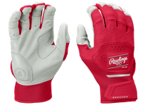 Rawlings Workhorse White/Scarlet Batting Gloves WH25BG-WHSC