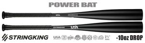 LIQUIDATION SALE: StringKing Metal 2-1/2" Youth USA Bat 3678 -10oz (2022)