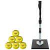 Tanner Batting Tee w/ A9106 Softballs -- 6 Balls