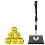 Tanner Batting Tee w/ A9331 Softballs -- 6 Balls