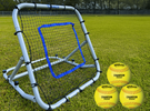 Tanner Adjustable Rebounder 3' x 3' Practice Net w/ A9106 Softballs -- 3 Balls