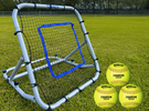 Tanner Adjustable Rebounder 3' x 3' Practice Net w/ A9331 Softballs -- 3 Balls