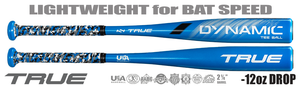 TRUE DYNAMIC 2-1/4" Youth USA T-Ball Bat TB23BB12 -12oz (2023)