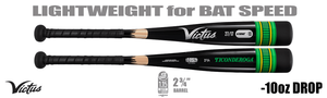 Victus Vibe LE Black Pencil 2-3/4" Junior Big Barrel USSSA Bat VJBBVIBPB -10oz (2025)