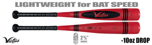 Victus Vibe Crayon RBI Red 2-3/4" Junior Big Barrel USSSA Bat -10oz VJBBVIBC-R (2025)