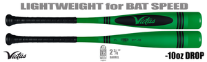 Victus Vibe Crayon Greenlight 2-3/4" Big Barrel USSSA Bat -10oz VSBVIB10C-GR (2025)