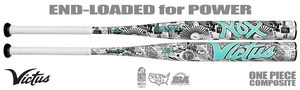 Victus Nox White End-Loaded Slowpitch Bat USSSA VSPNX1YU (2026)