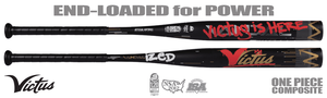 Victus Vandalized Black End-Loaded Slowpitch Bat USSSA VSPVA1BU (2026)