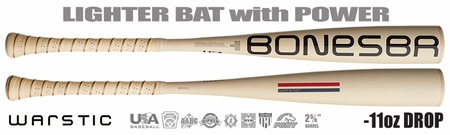 Warstic Bonesaber 2-5/8" Youth USA Bat WSUBBS1V11 -11oz (2025)