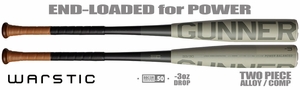 Warstic Gunner 2-5/8" BBCOR Bat WSAD20 -3oz (2020) Lightly Used w/Warranty