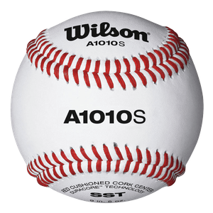 Wilson 9" A1010S Official High School White Leather Blem Baseballs -- 1 DZ 