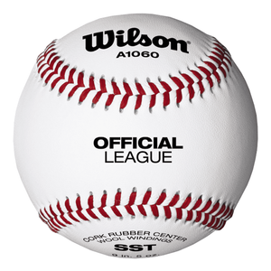 Wilson 9" Official League SST White Baseballs WTA1060B -- 1 DZ