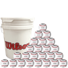 Wilson 9" Champion Series White Baseballs w/ Small Bucket -- 2 DZ