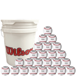 Wilson 9" Official League SST White Baseballs w/ Small Bucket -- 2 DZ