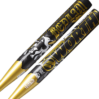 Worth Sports Bedlam Gold End-Loaded Slowpitch Bat USSSA WSU5BEDG1L