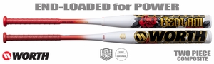 Worth Bedlam XL End-Loaded Slowpitch Bat USA WSA6JRBEDL (2026)