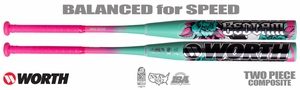 Worth Bedlam Balanced Slowpitch Bat USSSA WSU6JRBEDB (2026)