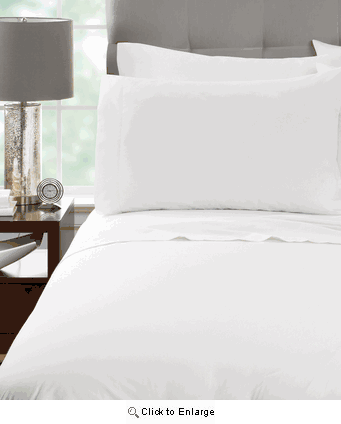 Martex Millennium T-250 Fresh White Hotel Sheets & Pillowcases