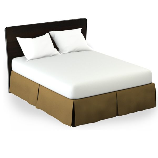 Martex RX Solid Bed SkirtGoldPkg of 12
