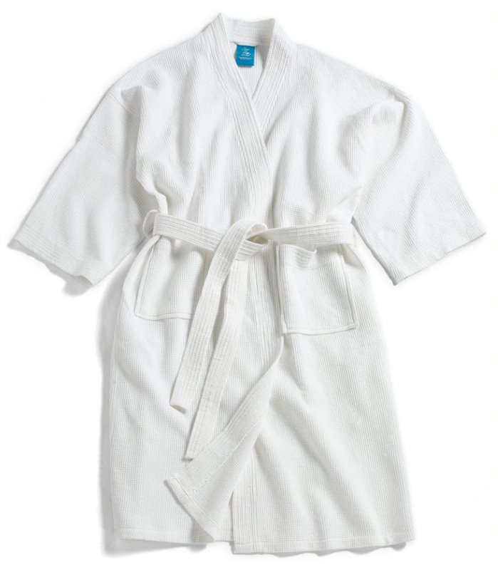 SPA WAFFLE WEAVE BATH ROBE 100 CottonOne Size Fits Most By 18