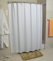 Swirl-8 Gauge Vinyl Shower Curtain/Liner 72" x 72" by Kartr