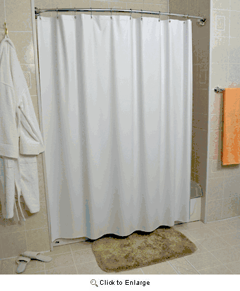 Swirl-8 Gauge Vinyl Shower Curtain/Liner by Kartri