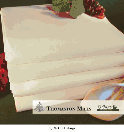 Thomaston Mills Queen Flat Bone Sheets 250 Thread 60/40 Cotton/Poly 