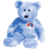 Beanie Buddies : Peace symbol Bear : TY