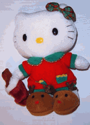 Hello Kitty : 7" Plush : Holiday KT 
