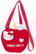Hello Kitty : Shoulder pouch : KT Heart Apple 55090