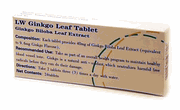 LW Ginkgo Leaf Tablet : Yin Xing Ye (S70) : OS