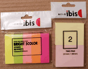 Stick -On Memo pad : ibis 018627