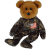 Beanie Babies : HERO (USA) the bear