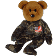 Beanie Babies : HERO (USA) the bear