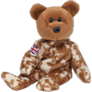 Beanie Babies : HERO (UK) the bear