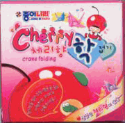 Origami : Cherry Crane Folding Paper : EO21K1-F016-09