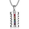 Stainless Steel Pride Rainbow Pendant Necklace (PPN-010)