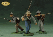 W. Britain : Confederate Advancing Set : WB 17014