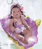 L's Porcelain Angel Doll - Purple Petals