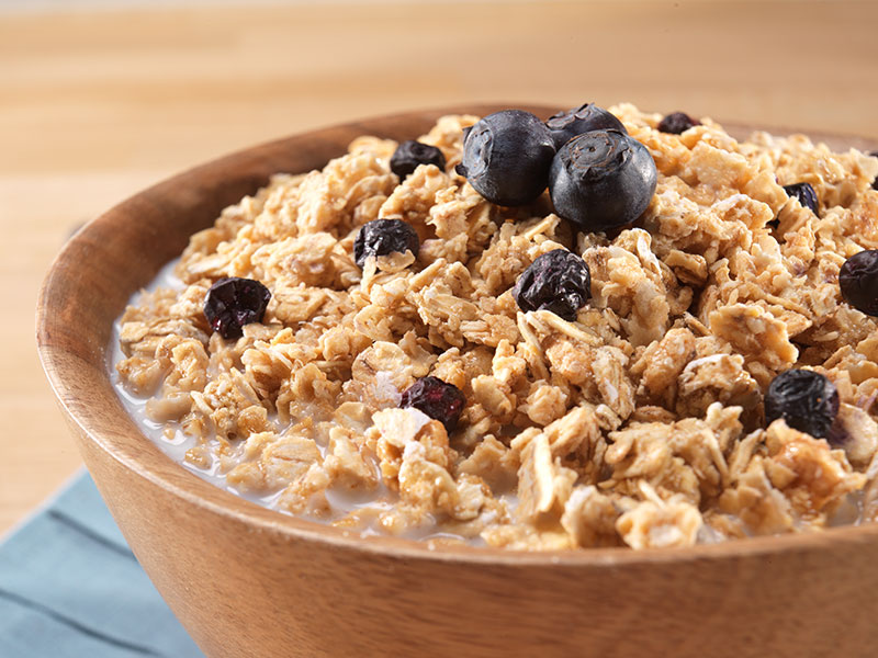 Mountain House Granola with Milk and Blueberries Military Meal