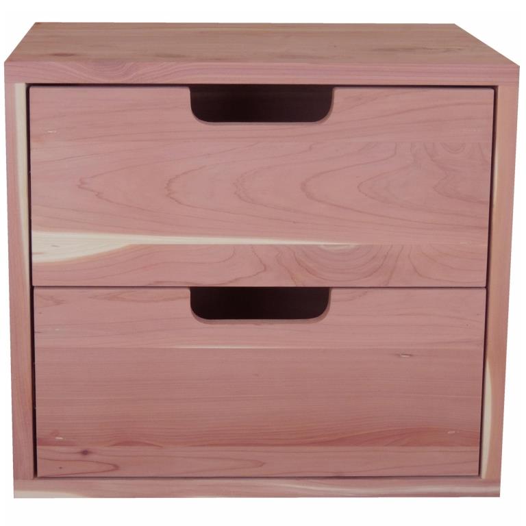14" Box with 2 Aromatic Cedar Drawers