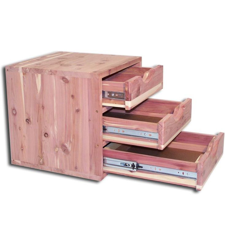 14" Box with 3 Aromatic Cedar Drawers