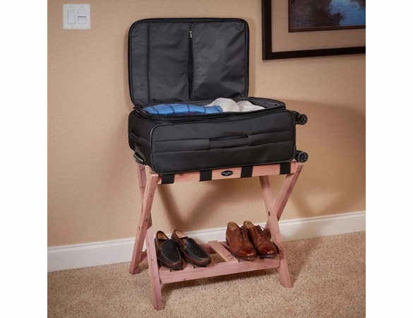 Aromatic Cedar Guest Room Luggage Rack