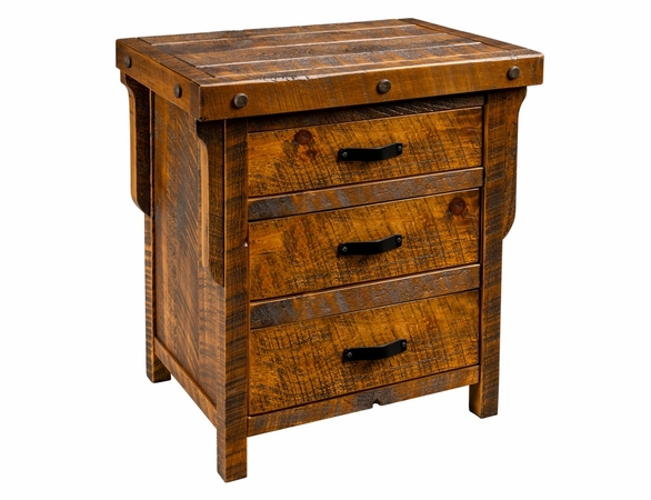 Bear Creek Lodge 3 Drawer Nightstand