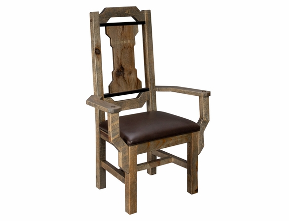 Bear Creek Lodge Dining Arm Chair with Inlay - Set of 2