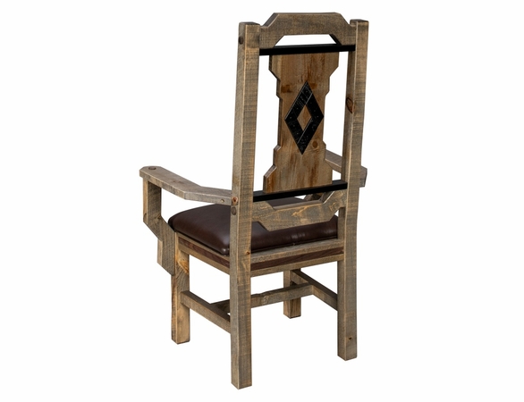 Bear Creek Lodge Dining Arm Chair with Inlay - Set of 2